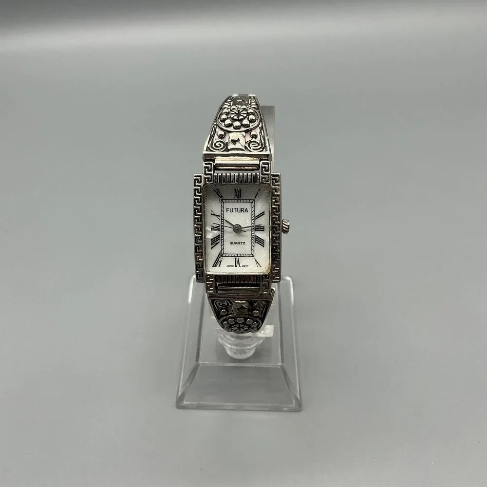 Futura Womens Watch 20mm MOP Dial Silver Tone Expansion Band New Battery